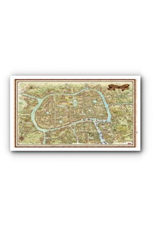 ภาพวาดแผนที่เมืองโบราณ : กรุงศรีอยุธยา (ฉบับเมืองโบราณ)